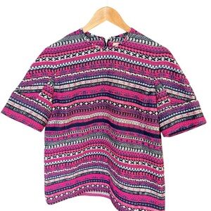 sass & bide size 6 (see measurements) GUC Pink and Navy Textured bright tweed